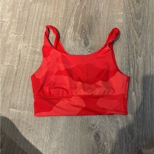 Red Camouflage Sports Bra